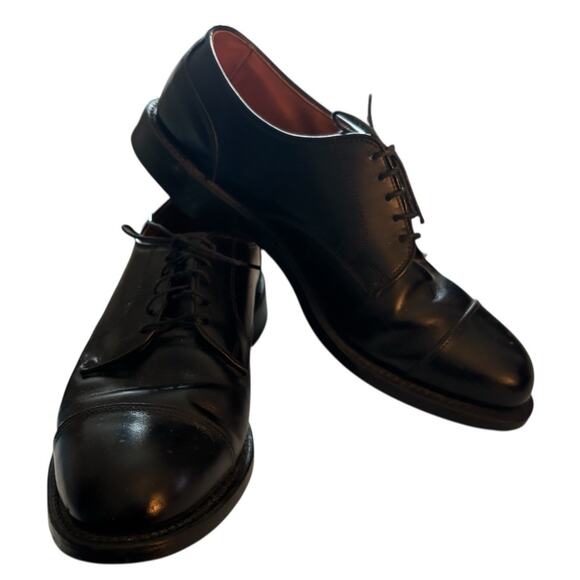 Allen Edmonds Mens Fairgate Oxford Dress Shoes Black Cap Toe Lace Up 9.5 D - Picture 1 of 9